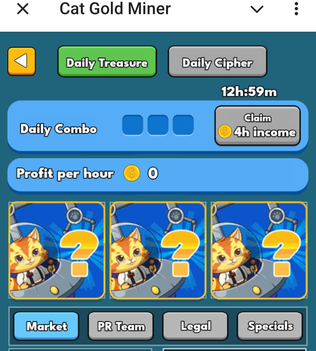 Cat Gold Miner Daily Combo 02 November